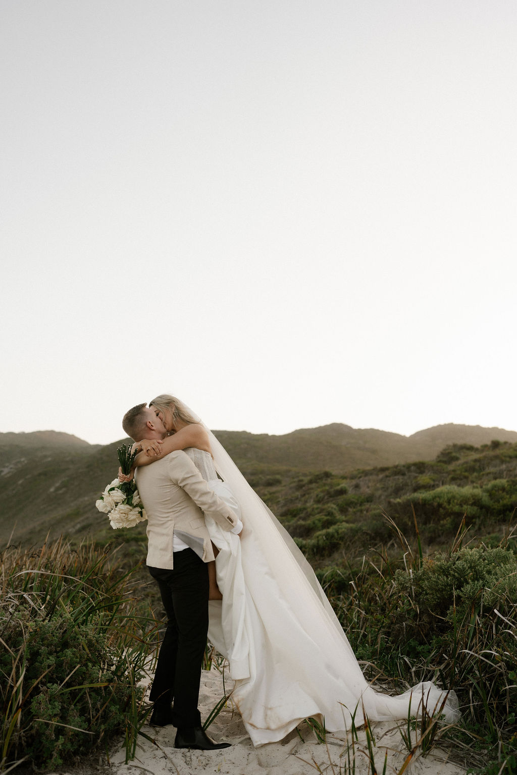 Alisha and Glenn's Parry Beach Breaks wedding captured by Sarah Tonkin