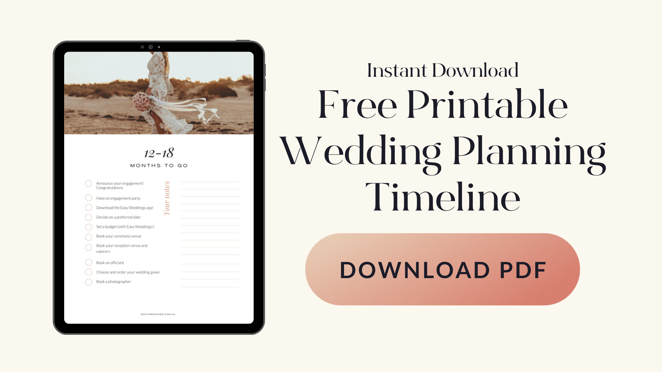 Wedding Registry Checklist Wedding Planning Printable Instant