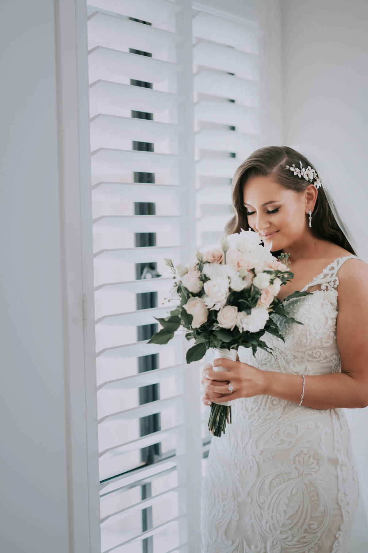 Romantic, elegant, classic style for Lana and Peter at their Cargo Hall wedding by Showtime Event Group at South Wharf, Melbourne.