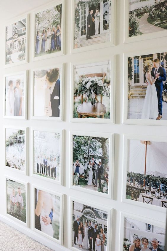 10 ways to display wedding photos after the day