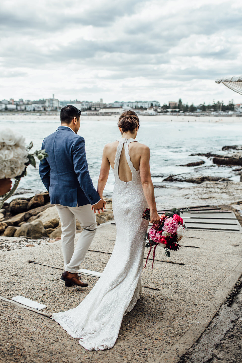 Blue Room bondi wedding, Karen Willis Holmes gown