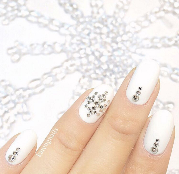 Nailed it: spectacular manicures for your big day Bright white nails