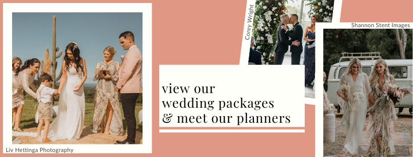Speak with our wedding planner today about creating your wedding package