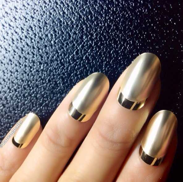 Nailed it: spectacular manicures for your big day Gold goddess nails