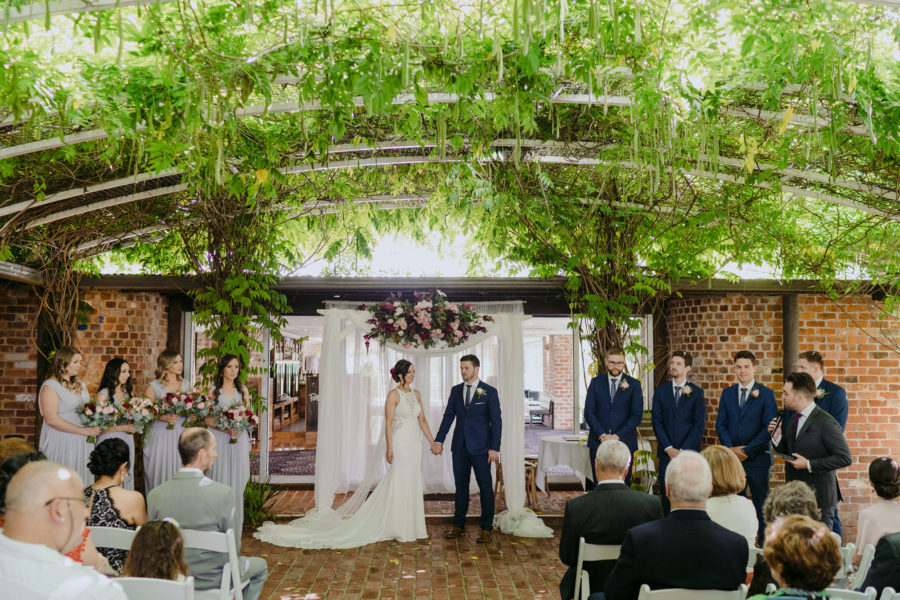 Outside wedding venue ideas wisteria vines at potters wedding receptions melbourne 1