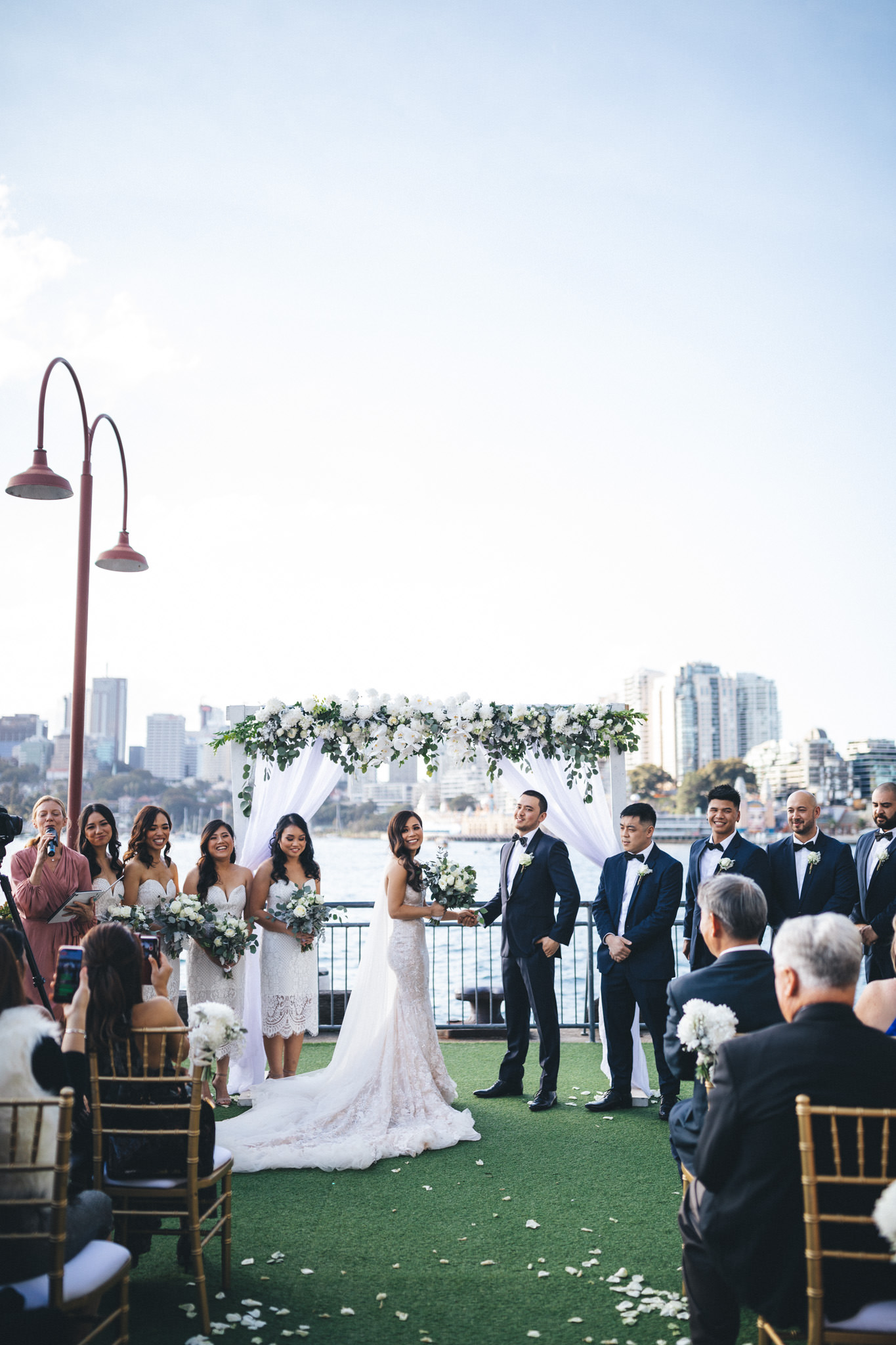 Pier One Sydney Harbour wedding, Berta Bridal gown