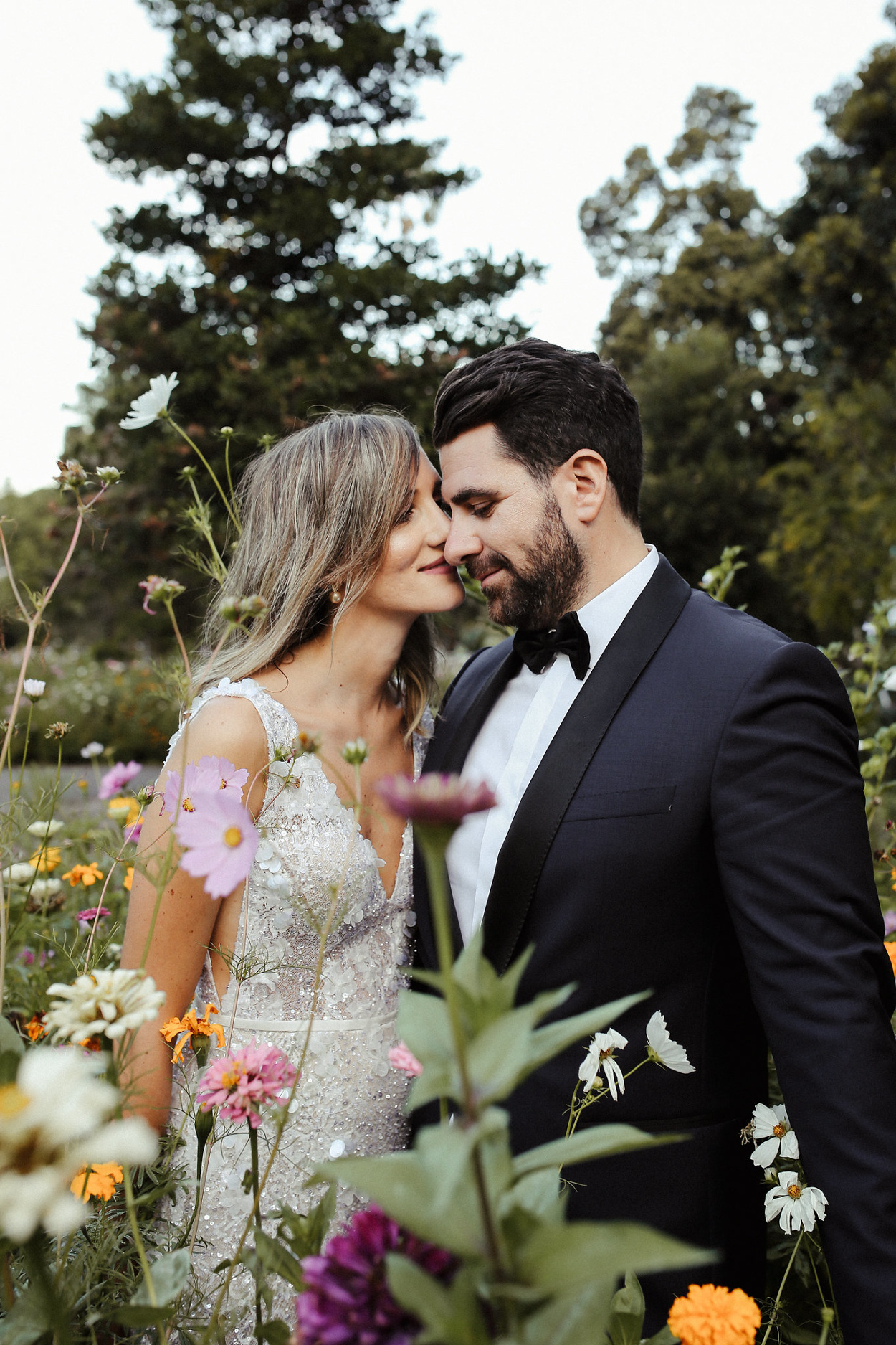 The Calyx wedding venue n the Royal Botanic Gardens, gown by Lee Petra Grebenau