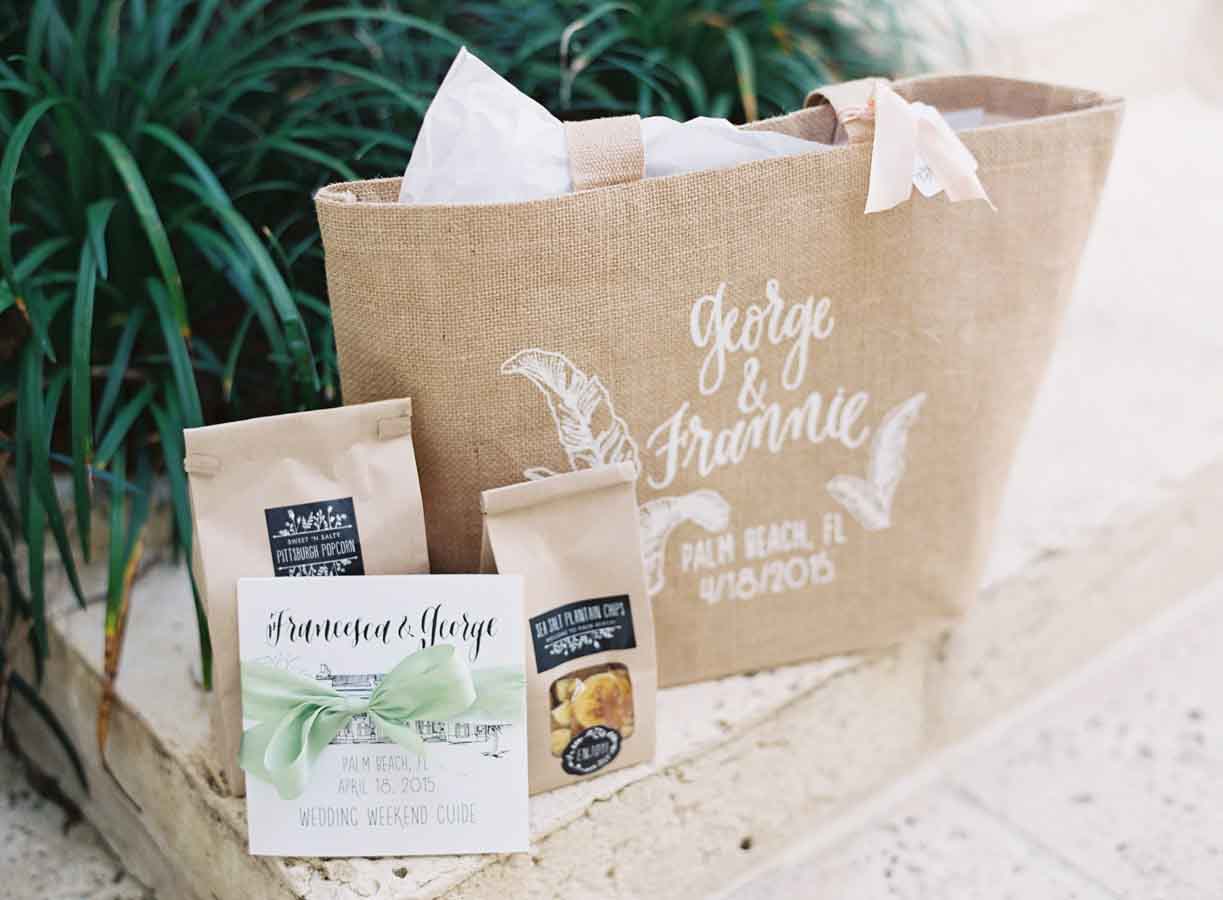 Destination weddings: How to make a wedding welcome bag Wedding welcome bag