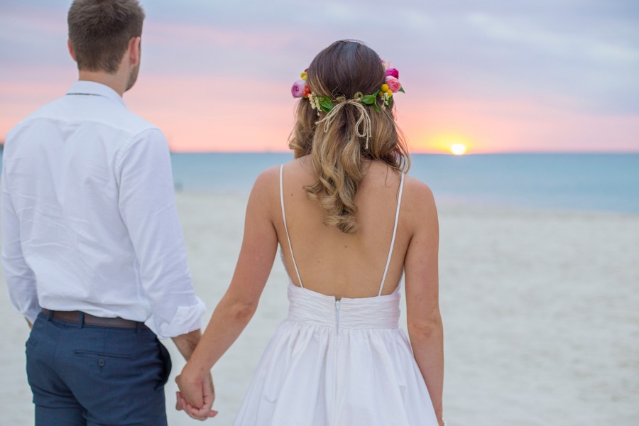 beach wedding dress