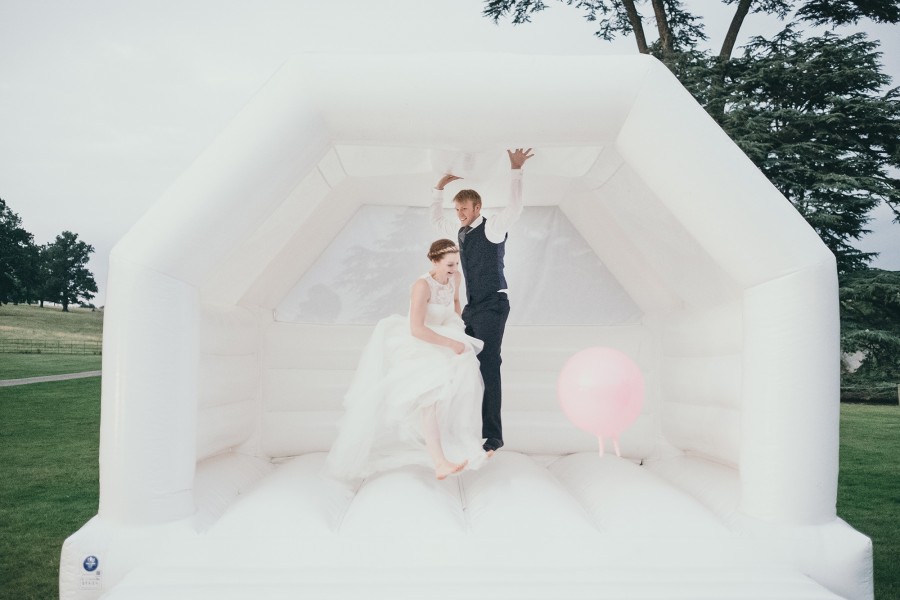 bouncy castle wedding trend