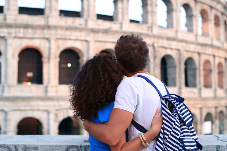 Couple near Colosseum