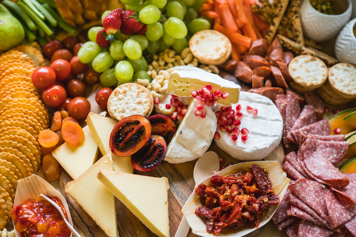 Great ideas for a stunning summer wedding celebration Cheese platter still life.