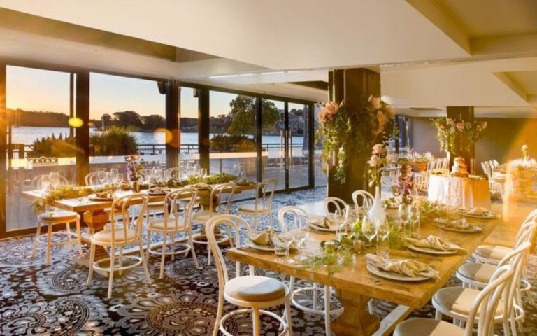 Wedding reception in The Dawes Point Room at Pier One Sydney Harbour 