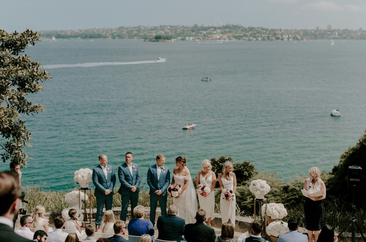 Picturesque waterfront wedding at Sergeants' Mess Sydney