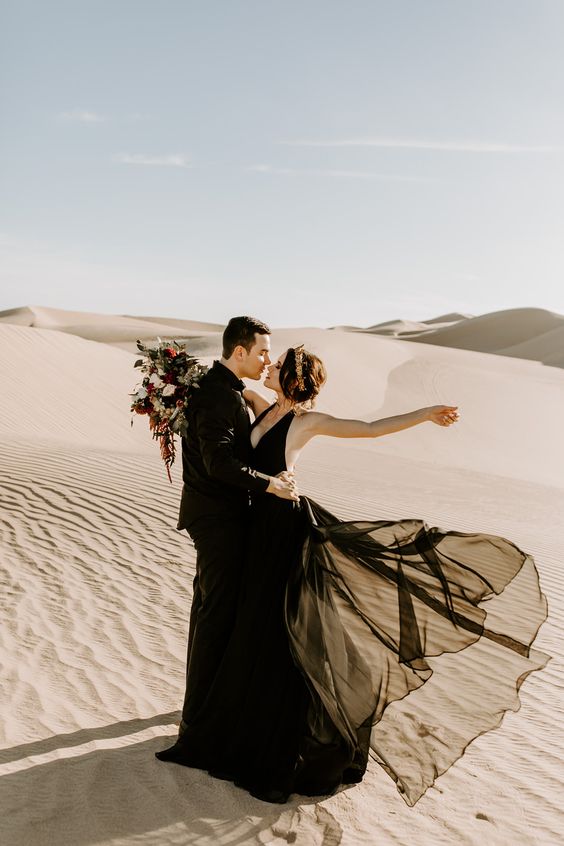 black wedding inspiration