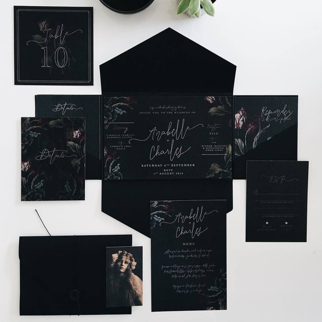 black wedding inspiration