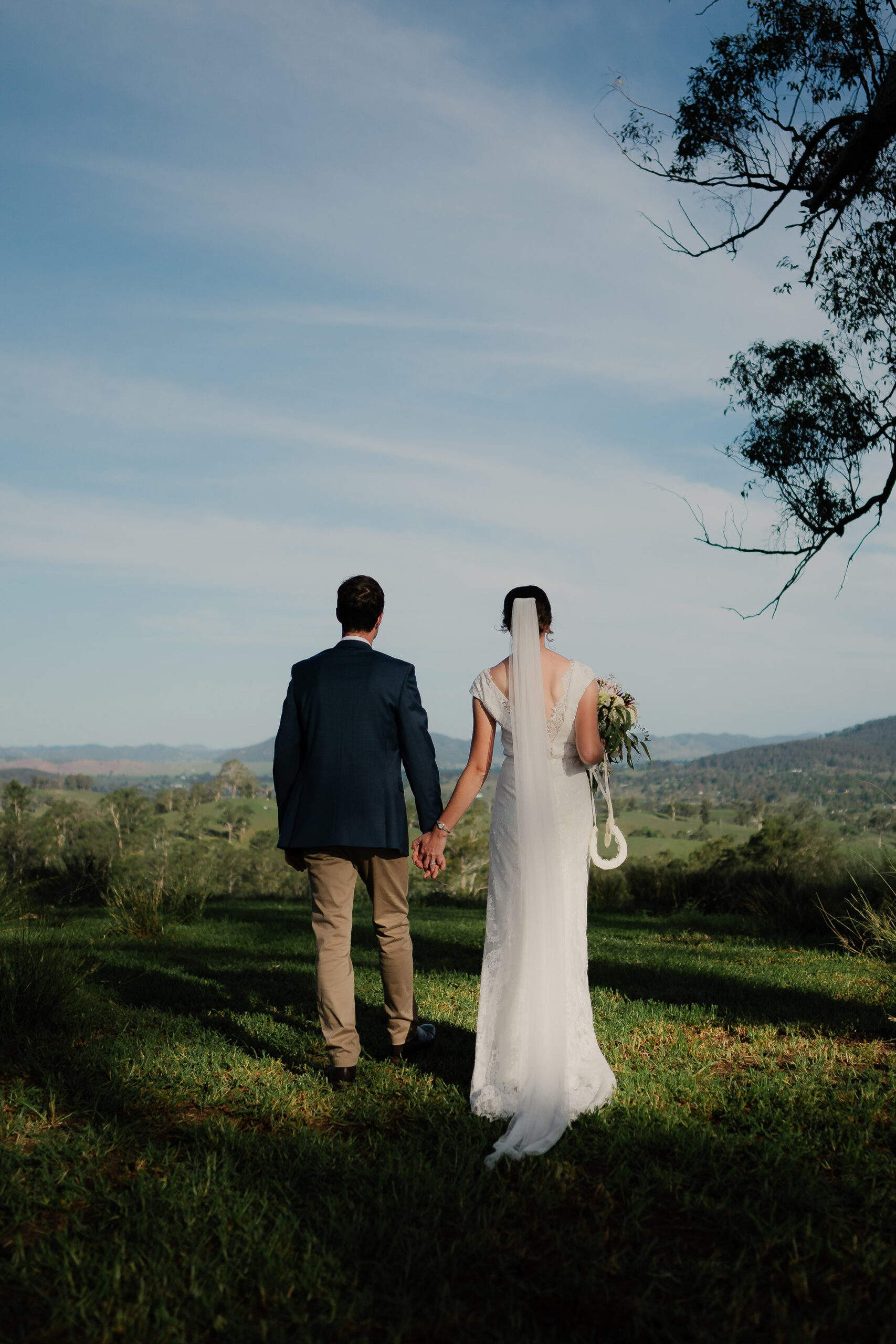 Farmer snags himself a vet: Ashleigh and Adam celebrate rustic country ...