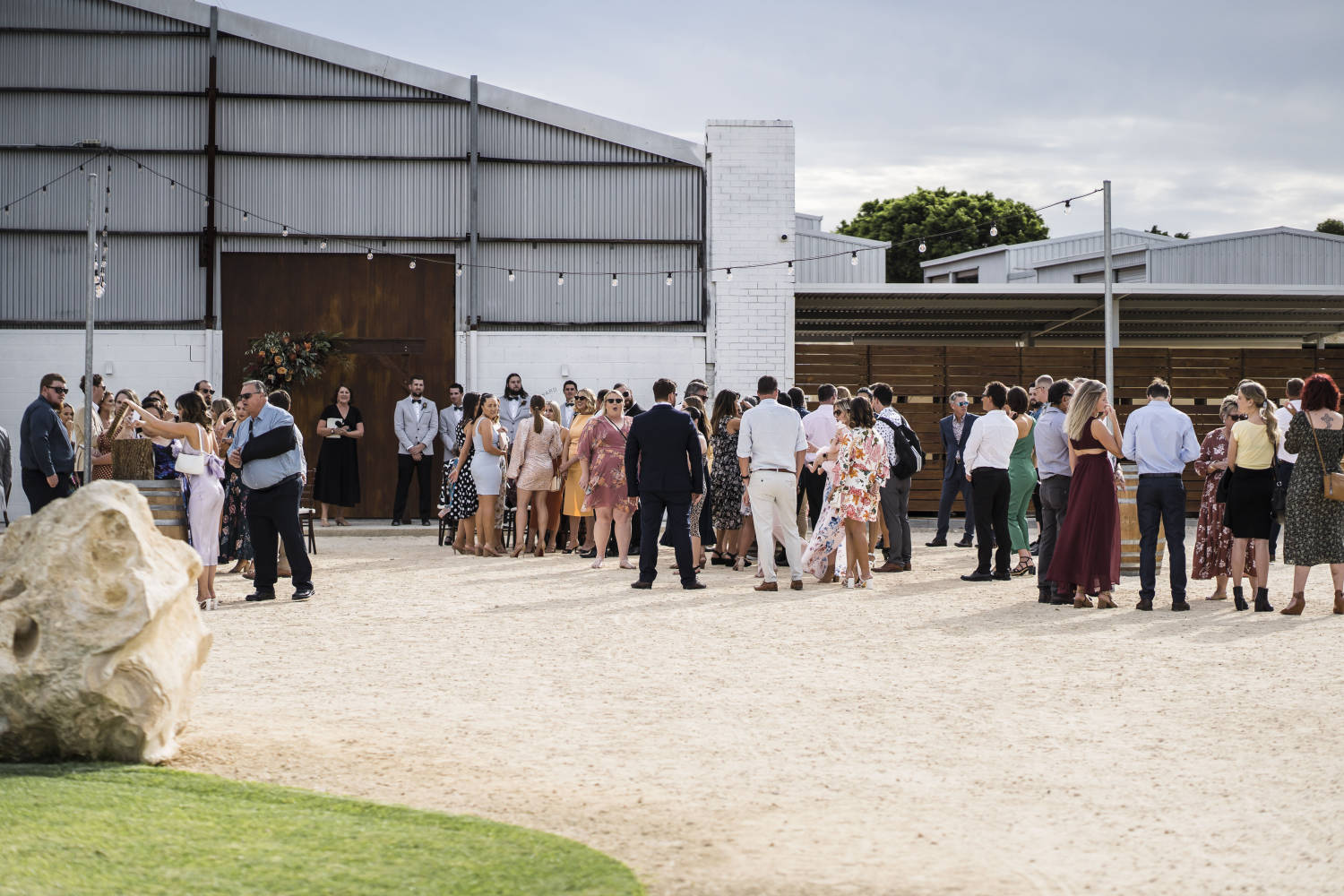 Rustic warehouse wedding at Assembly Yard Fremantle, Perth. Photos by Paul Winzar. Eloise & Liam.