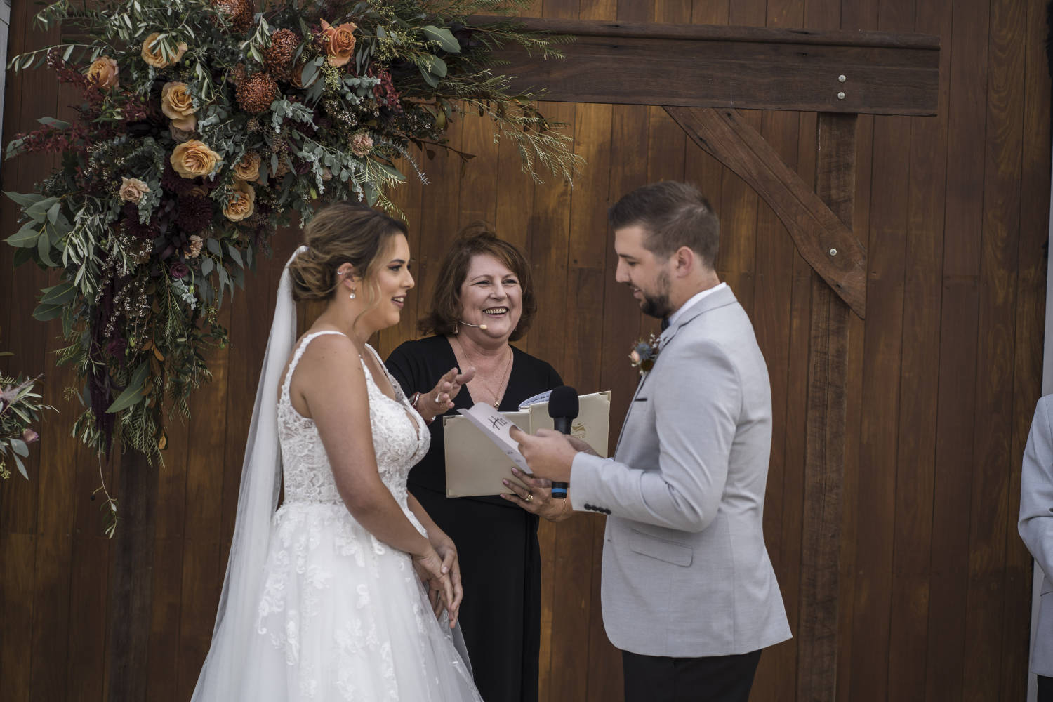 Rustic warehouse wedding at Assembly Yard Fremantle, Perth. Photos by Paul Winzar. Eloise & Liam.