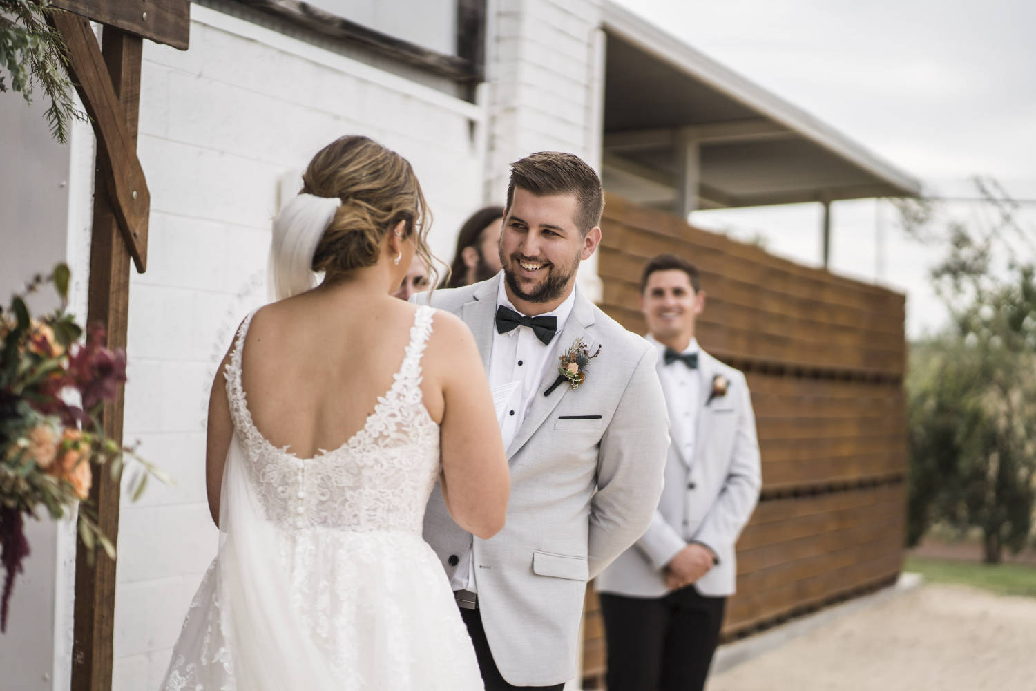 Rustic warehouse wedding at Assembly Yard Fremantle, Perth. Photos by Paul Winzar. Eloise & Liam.