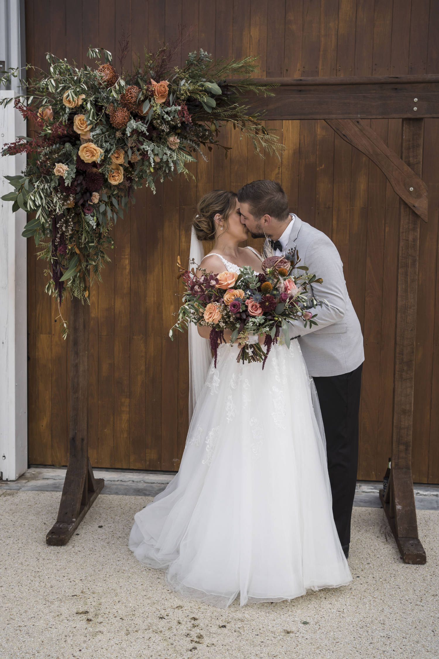 Rustic warehouse wedding at Assembly Yard Fremantle, Perth. Photos by Paul Winzar. Eloise & Liam.