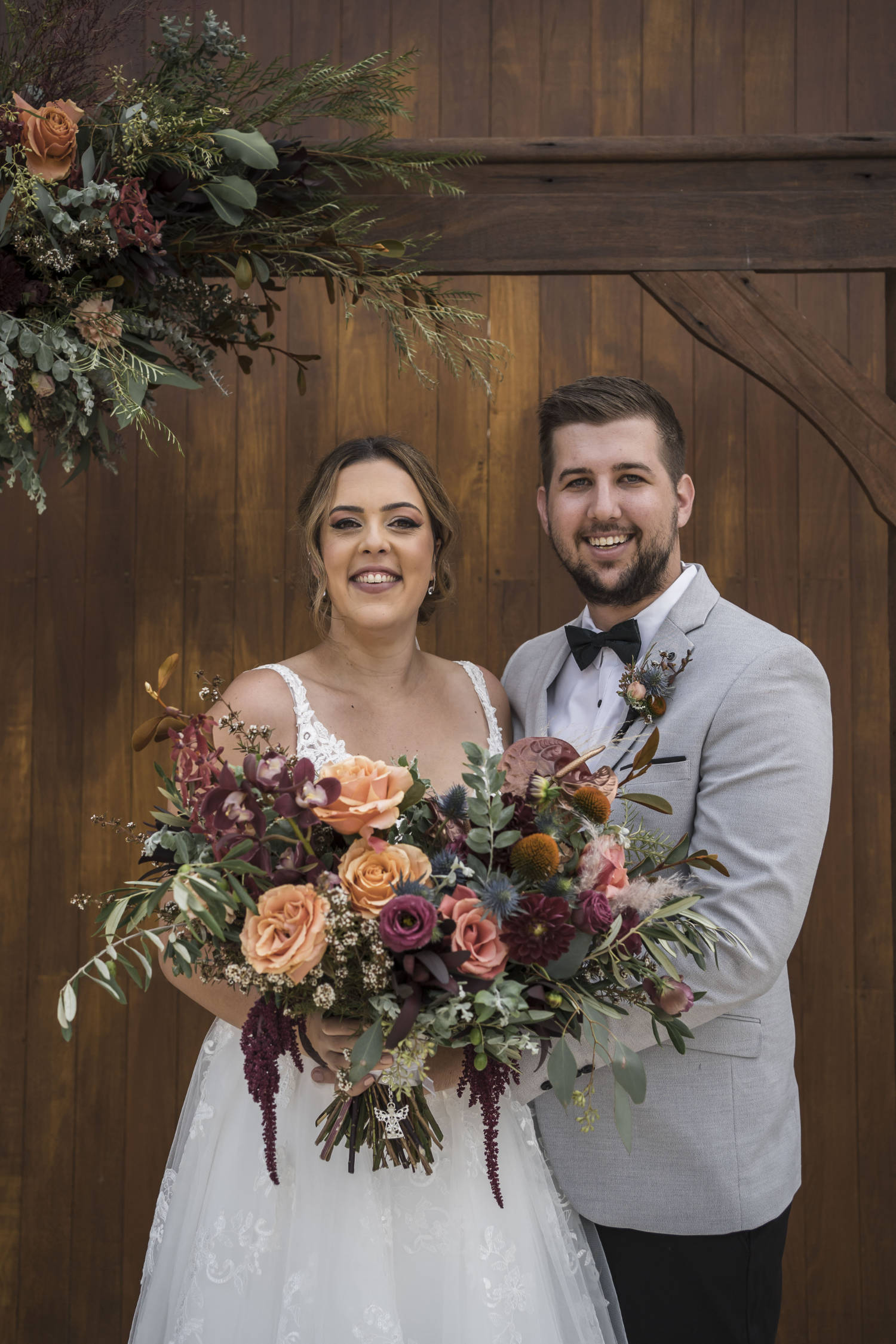 Rustic warehouse wedding at Assembly Yard Fremantle, Perth. Photos by Paul Winzar. Eloise & Liam.