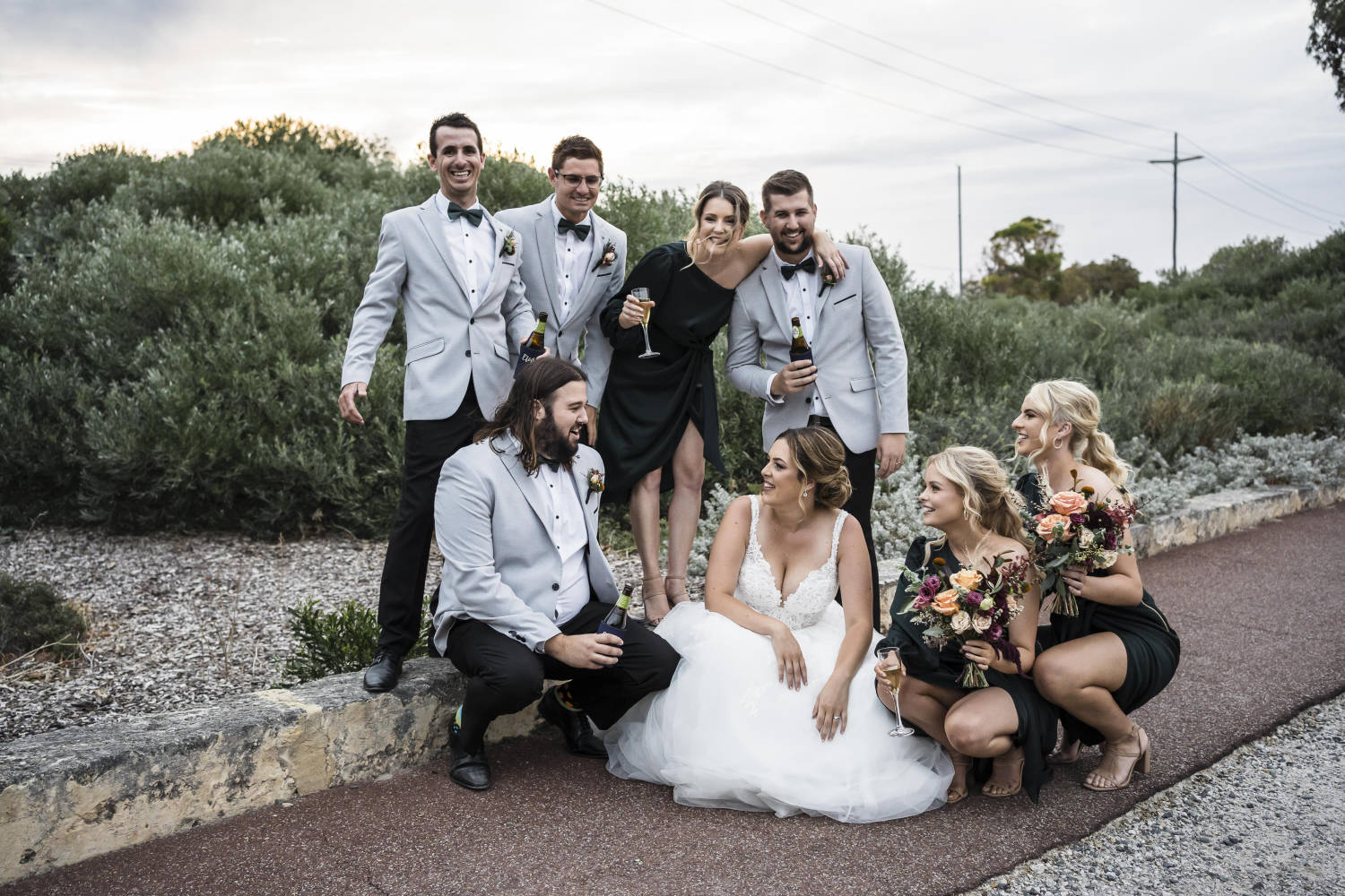 Rustic warehouse wedding at Assembly Yard Fremantle, Perth. Photos by Paul Winzar. Eloise & Liam.