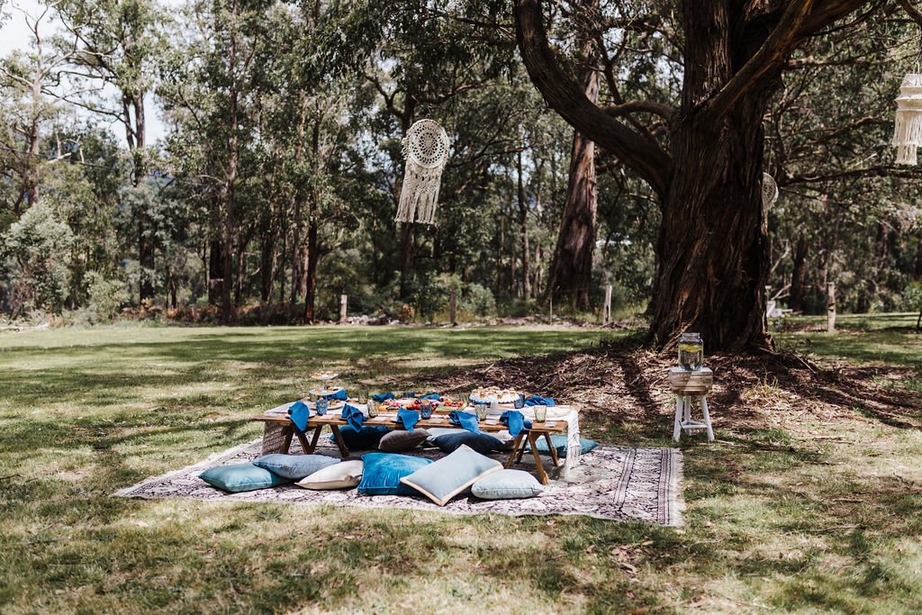 Rustic boho festival wedding inspiration at Log Cabin Ranch, Dandenong Ranges. Produced by Wild Heart Events, photographed by My Scandi Style Photography.