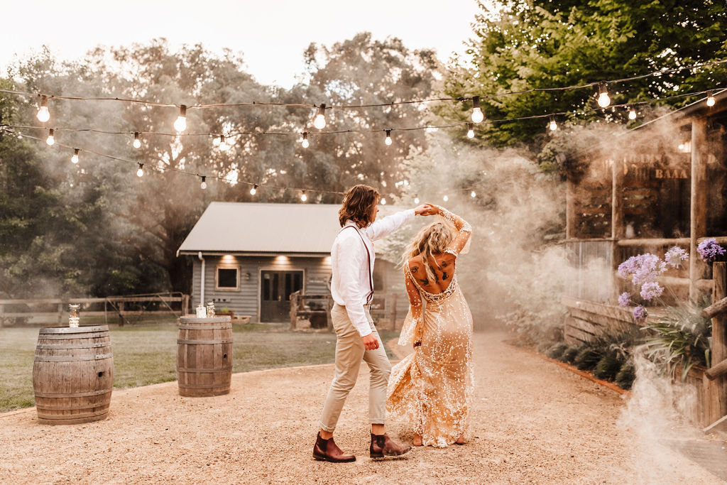 Rustic boho festival wedding inspiration at Log Cabin Ranch, Dandenong Ranges. Produced by Wild Heart Events, photographed by My Scandi Style Photography.