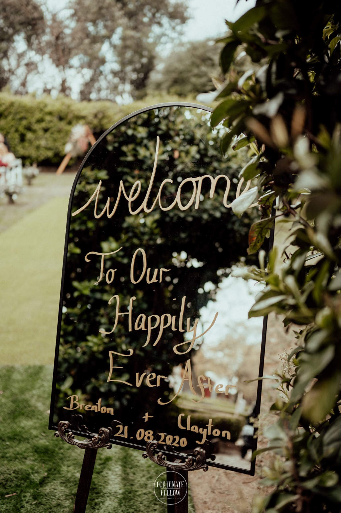 Elegant garden wedding for Brenton and Clayton at Burnham Grove Estate, Camden. Photos by Fortunate Fellow Photography.