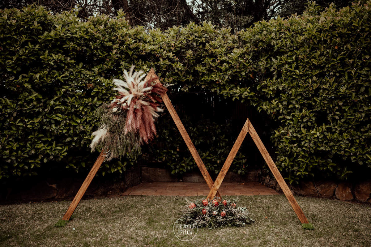 Elegant garden wedding for Brenton and Clayton at Burnham Grove Estate, Camden. Photos by Fortunate Fellow Photography.