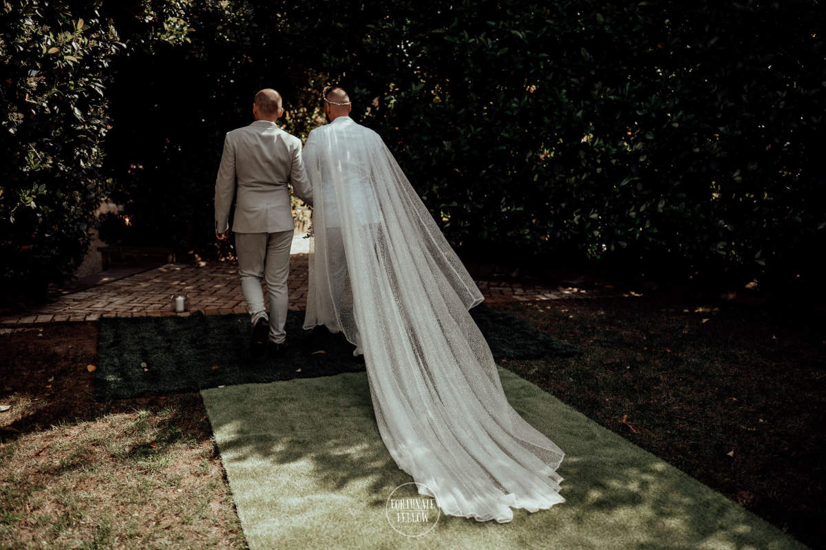 Elegant garden wedding for Brenton and Clayton at Burnham Grove Estate, Camden. Photos by Fortunate Fellow Photography.