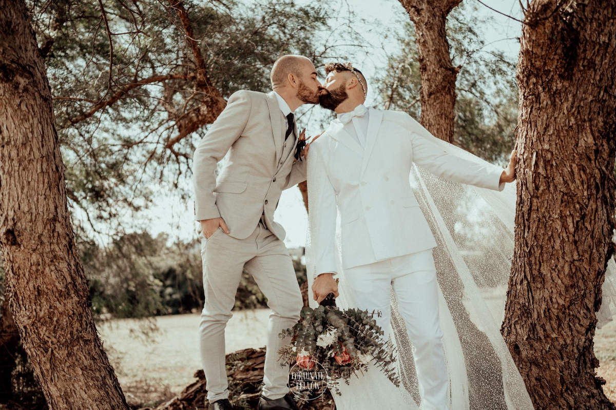 Elegant garden wedding for Brenton and Clayton at Burnham Grove Estate, Camden. Photos by Fortunate Fellow Photography.