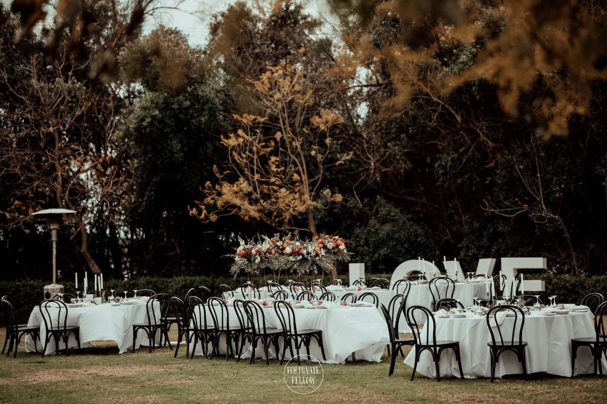 Elegant garden wedding for Brenton and Clayton at Burnham Grove Estate, Camden. Photos by Fortunate Fellow Photography.