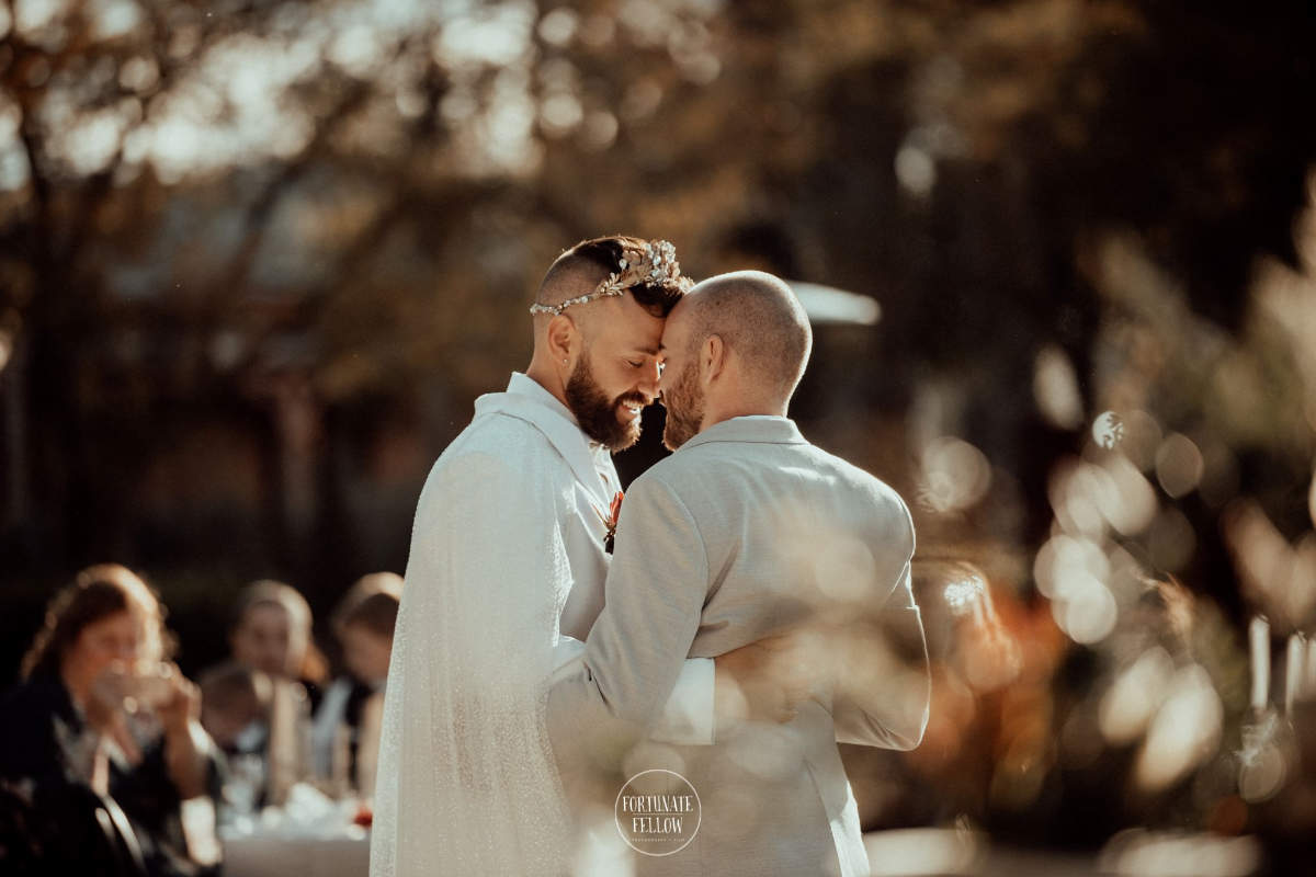 Elegant garden wedding for Brenton and Clayton at Burnham Grove Estate, Camden. Photos by Fortunate Fellow Photography.