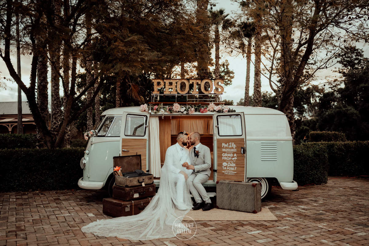 Elegant garden wedding for Brenton and Clayton at Burnham Grove Estate, Camden. Photos by Fortunate Fellow Photography.