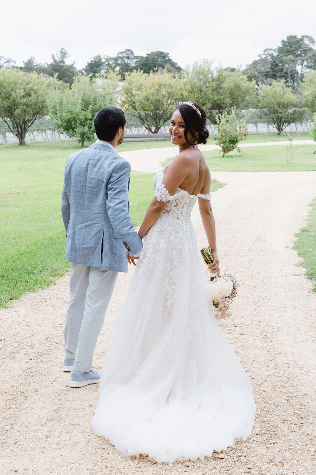 Romantic vintage wedding at Butterfly Red Hill for Evelin and Christian. Photos by Desfura Weddings.