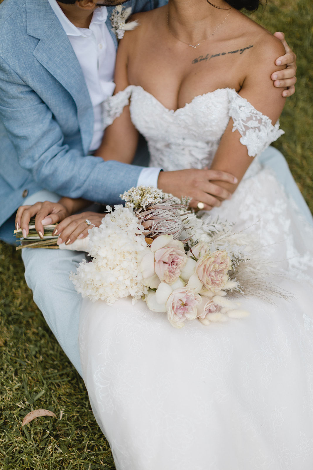 Romantic vintage wedding at Butterfly Red Hill for Evelin and Christian. Photos by Desfura Weddings.