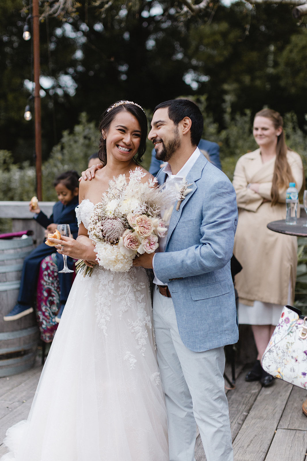 Romantic vintage wedding at Butterfly Red Hill for Evelin and Christian. Photos by Desfura Weddings.