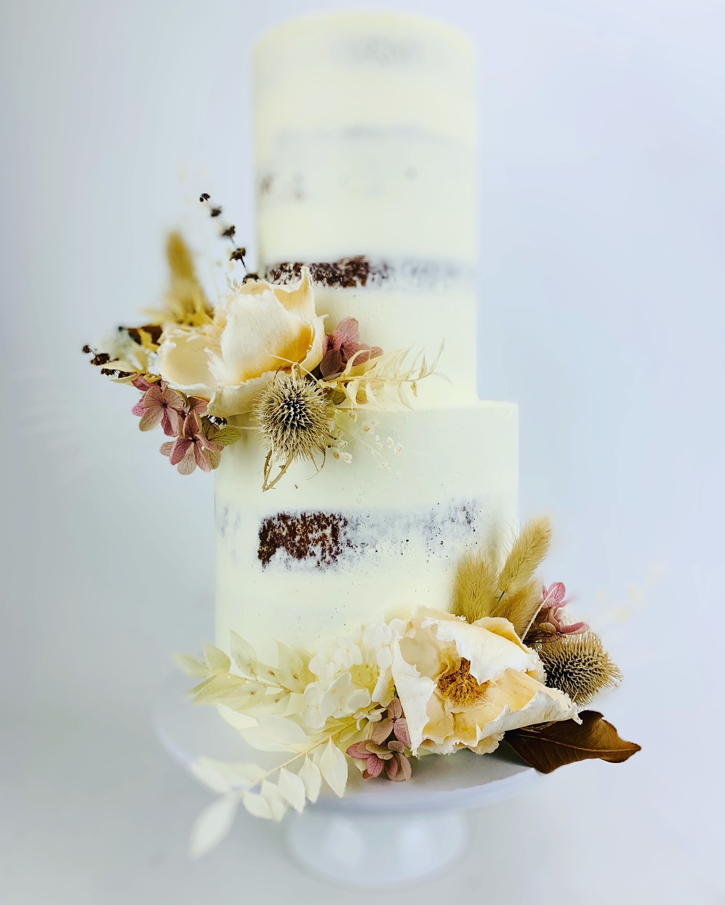 Cake by Susanne Preserved Floral Wedding Cake