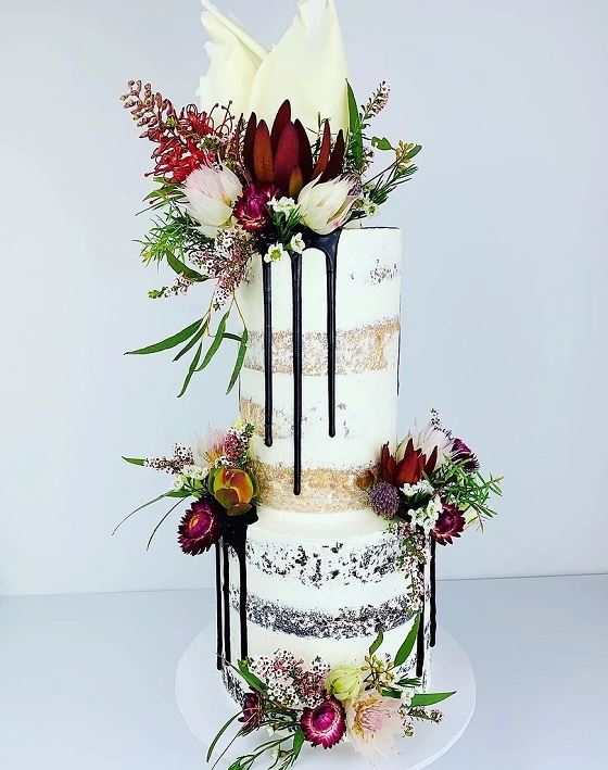 Cake by Susanne Rustic Naked Wedding Cake