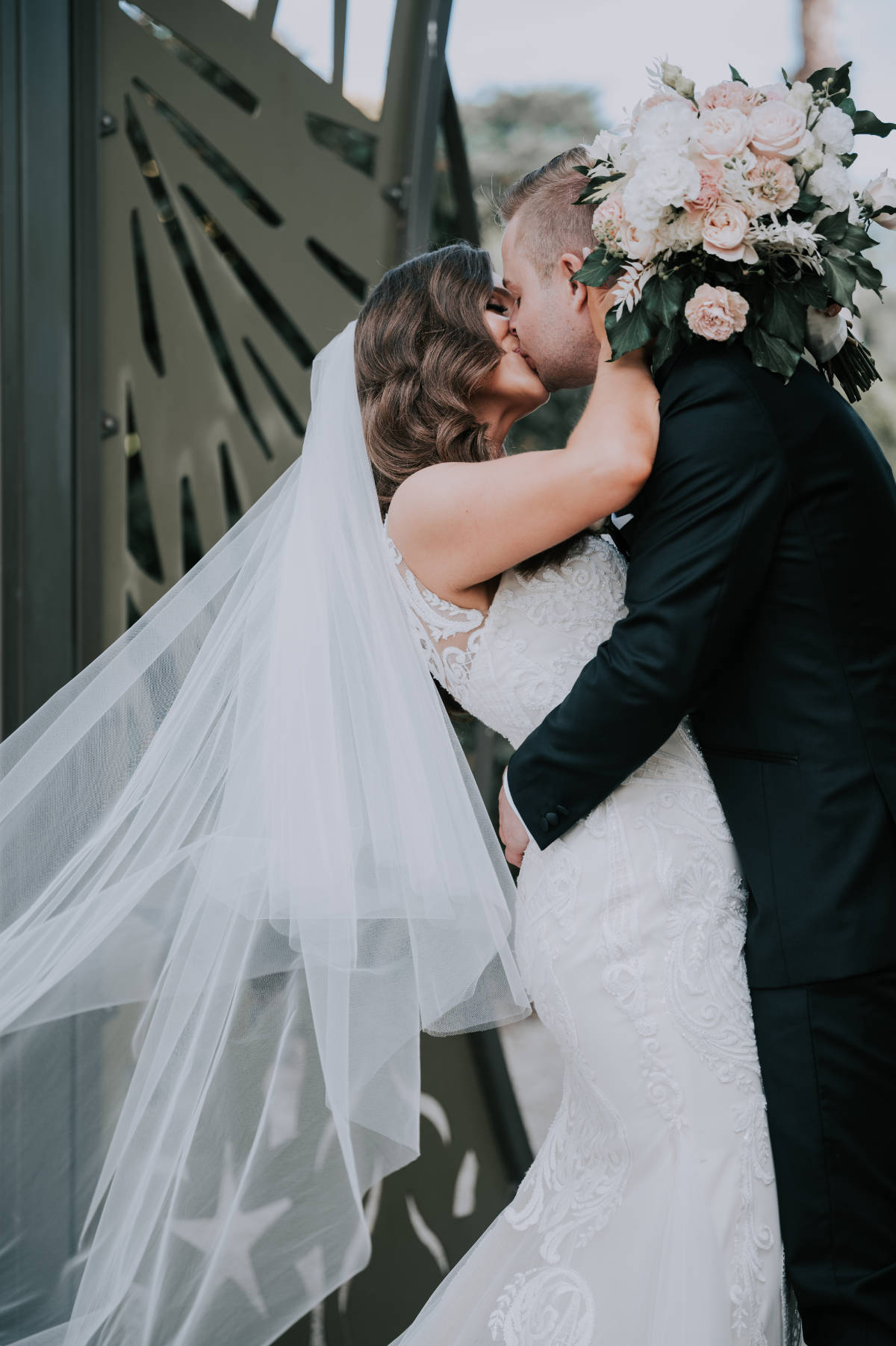 Romantic, elegant, classic style for Lana and Peter at their Cargo Hall wedding by Showtime Event Group at South Wharf, Melbourne.