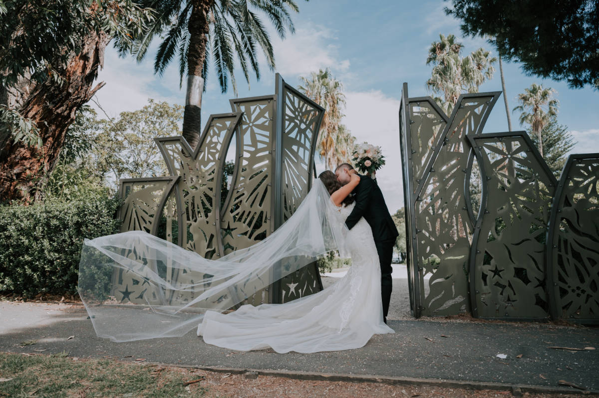 Romantic, elegant, classic style for Lana and Peter at their Cargo Hall wedding by Showtime Event Group at South Wharf, Melbourne.