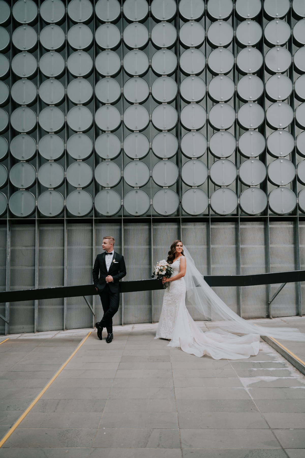 Romantic, elegant, classic style for Lana and Peter at their Cargo Hall wedding by Showtime Event Group at South Wharf, Melbourne.