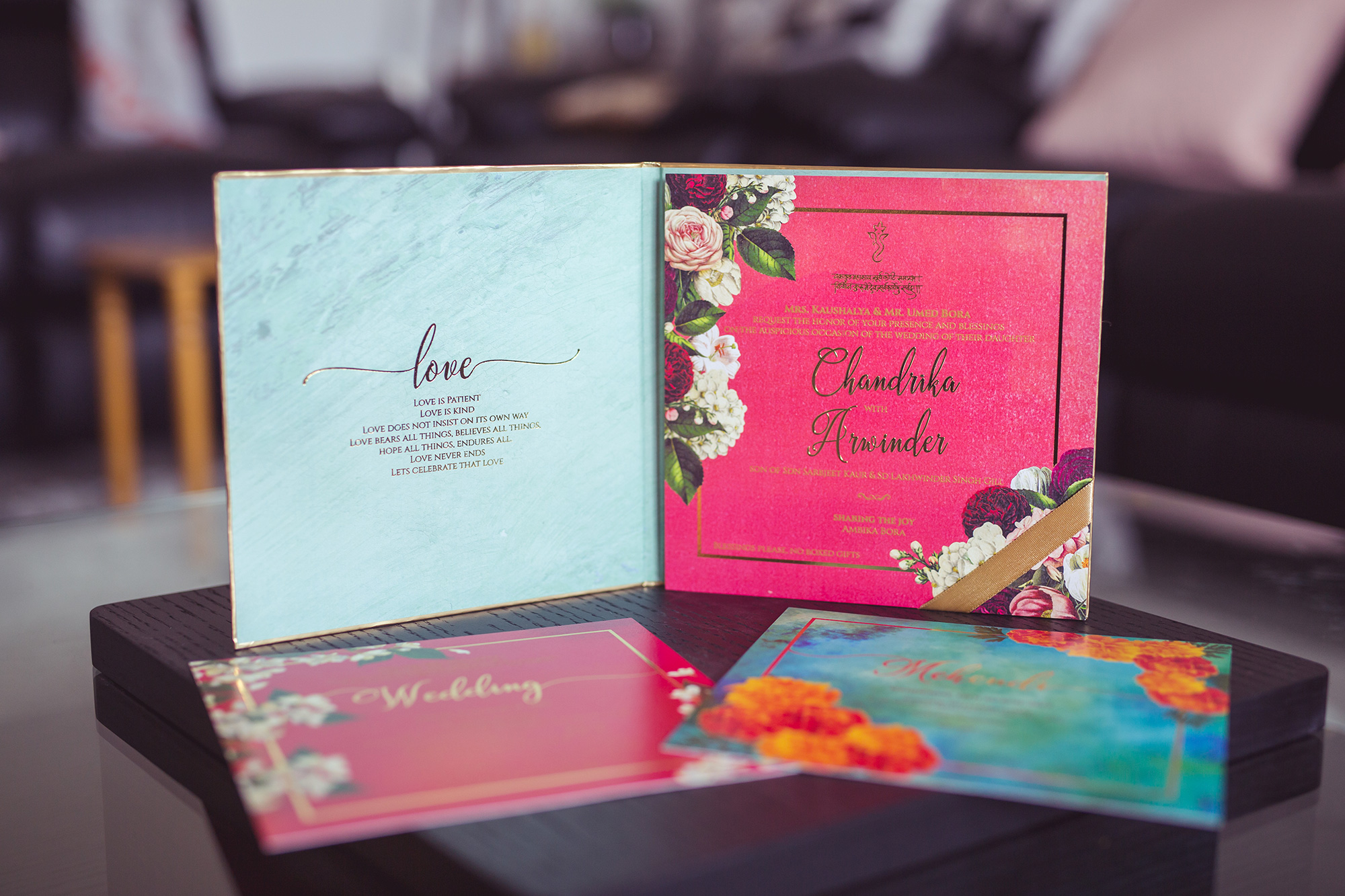 Chandrika Arwinder Royal Intimate Floral Wedding Rolling Canvas 029