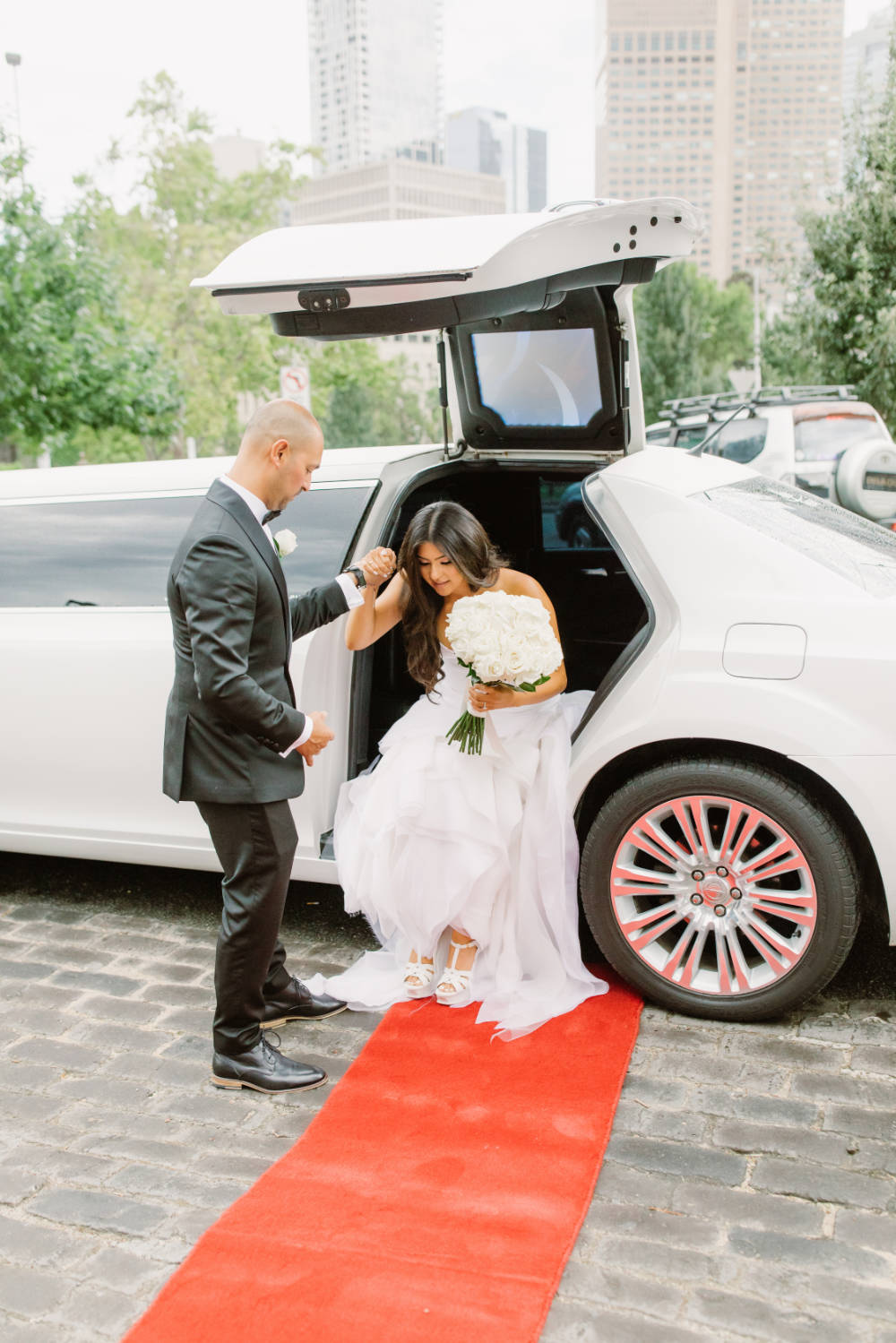 Luxury Crown Aviary rooftop wedding for Karen and Dejan. Photos by Theodore & Co.