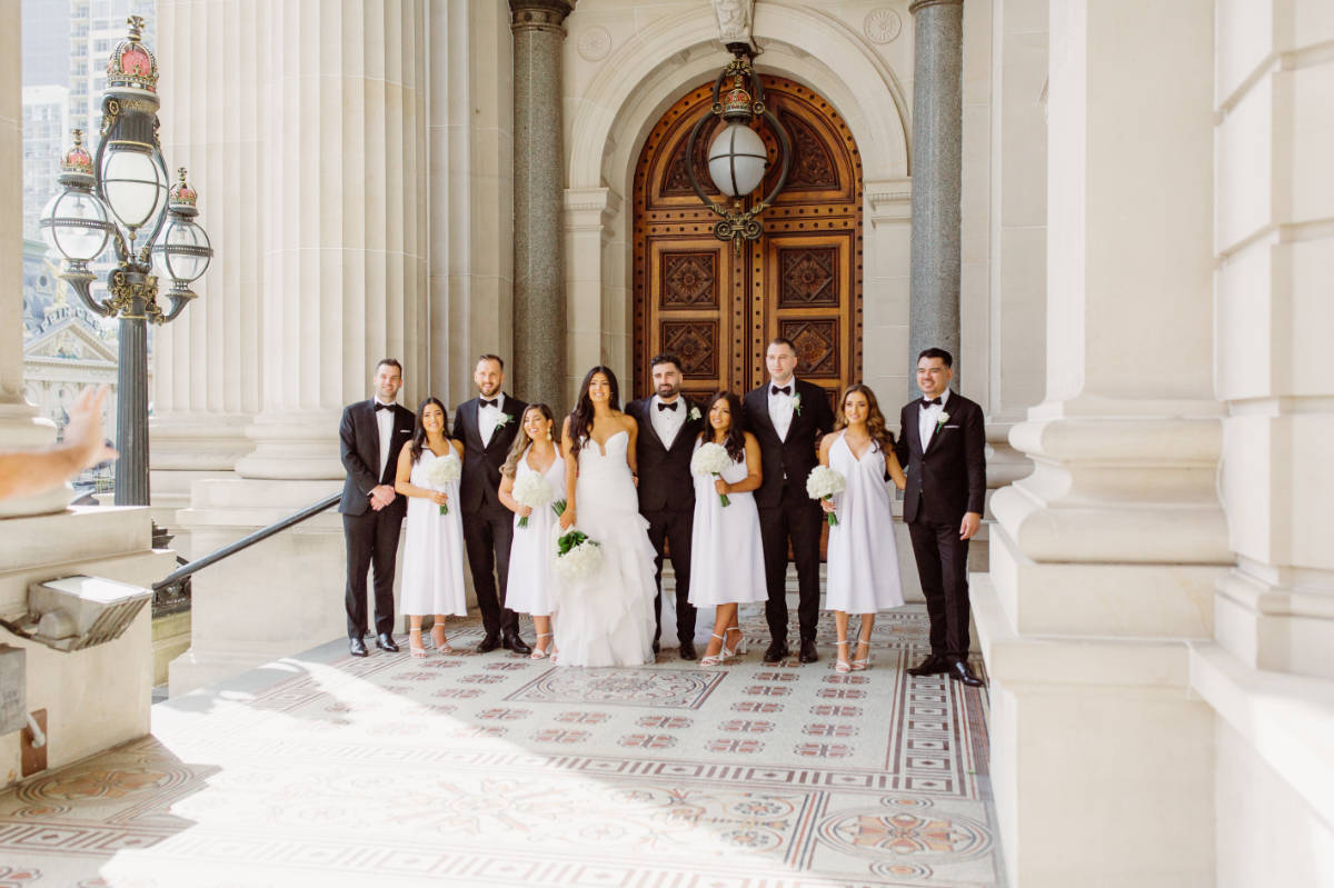 Luxury Crown Aviary rooftop wedding for Karen and Dejan. Photos by Theodore & Co.