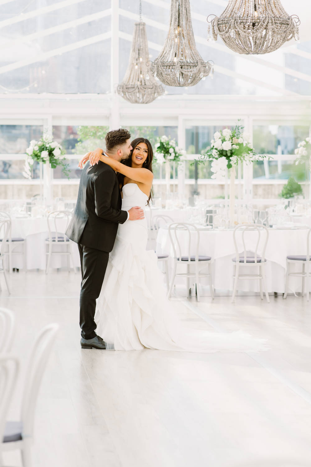 Luxury Crown Aviary rooftop wedding for Karen and Dejan. Photos by Theodore & Co.