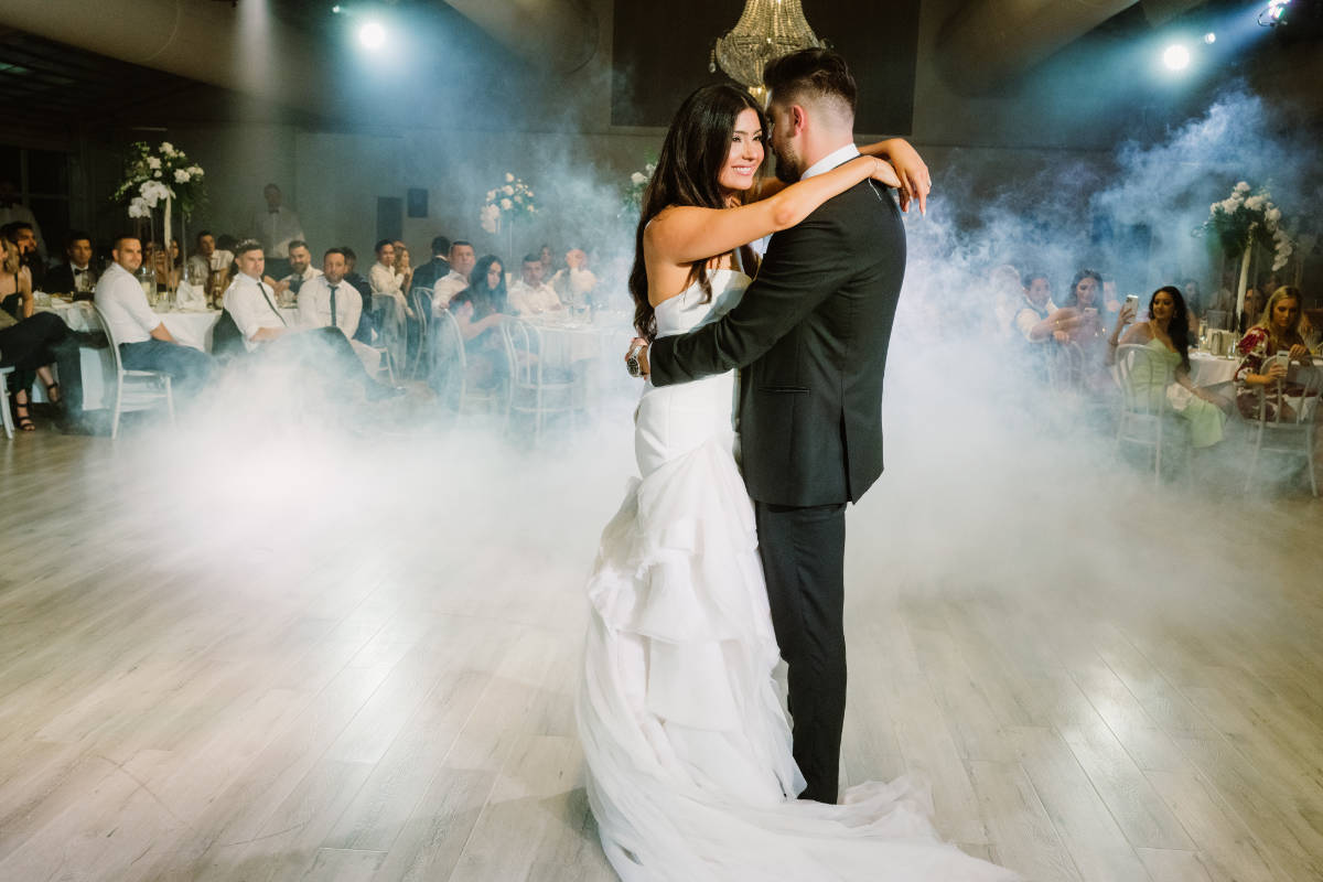 Luxury Crown Aviary rooftop wedding for Karen and Dejan. Photos by Theodore & Co.