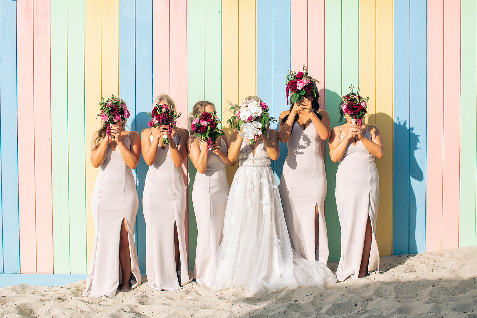 Modern boho wedding on the Mornington Peninsula. Dalywaters Garden Chapel ceremony, reception at Alatonera Restaurant. Photographed by Runaway Hearts. Macy & Sean.